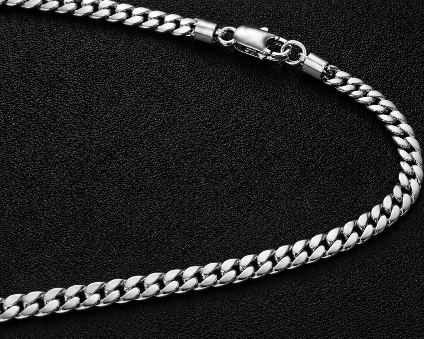 Stainless Steel Cuban Link Chain 3mm