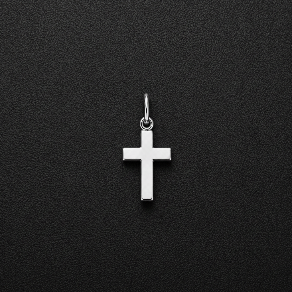 Cross Chain Pendant Gold Stainless Steel