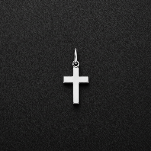 Cross Chain Pendant Gold Stainless Steel