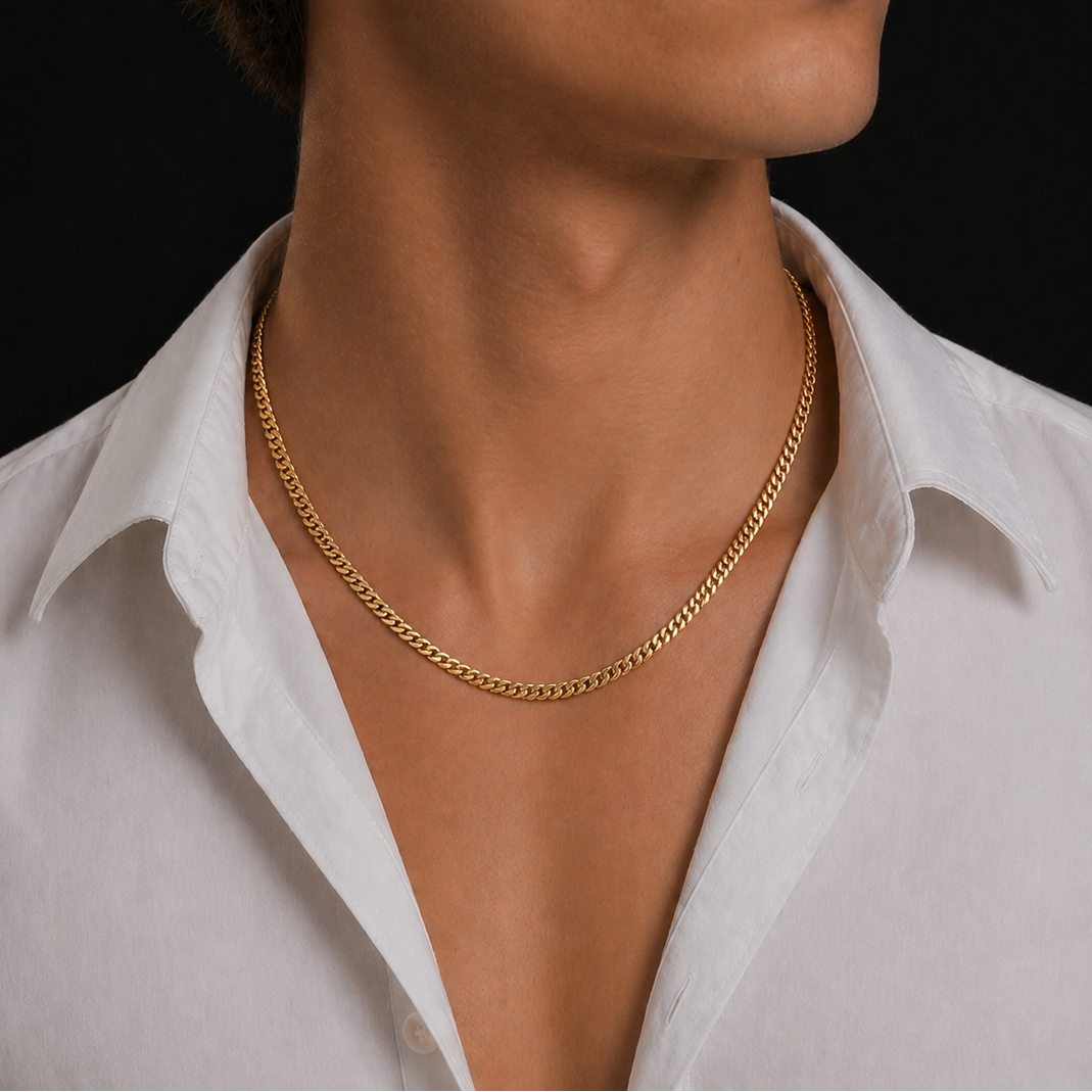 Stainless Steel Cuban Link Chain 3mm