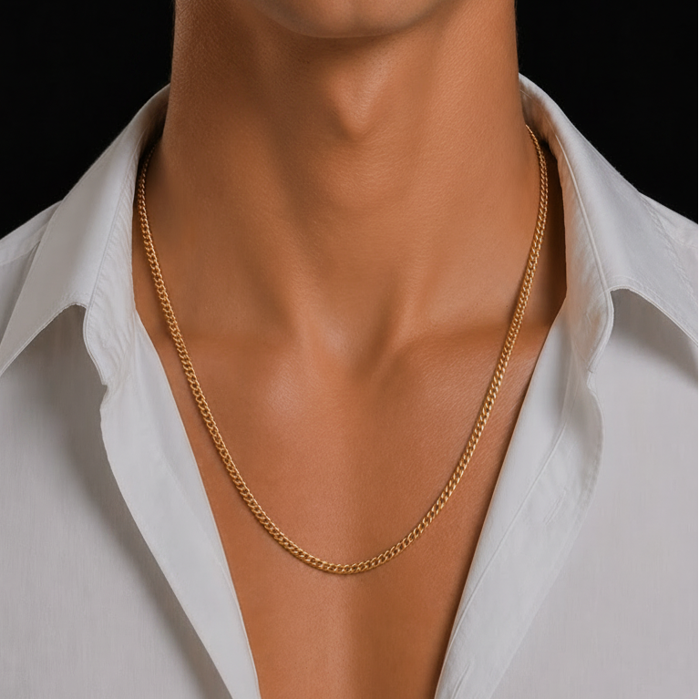 Stainless Steel Cuban Link Chain 3mm