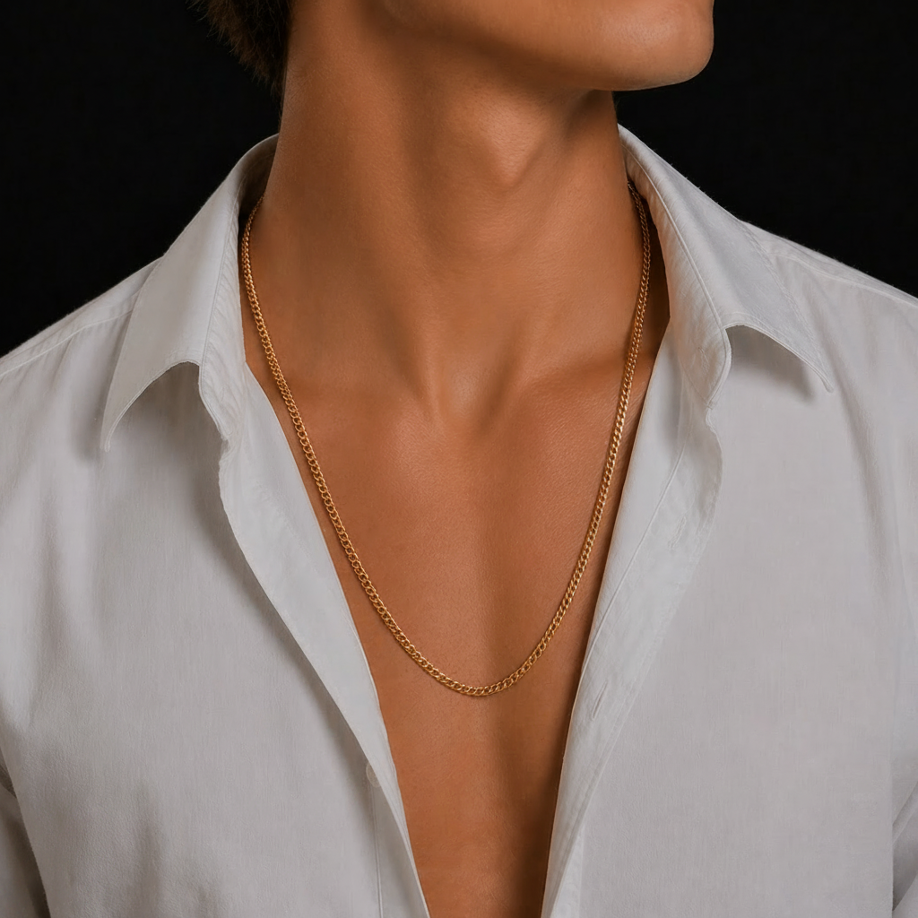 Stainless Steel Cuban Link Chain 3mm